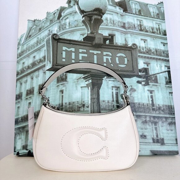 Coach CR099 Teri Shoulder Bag IN Chalk - Picture 2 of 8